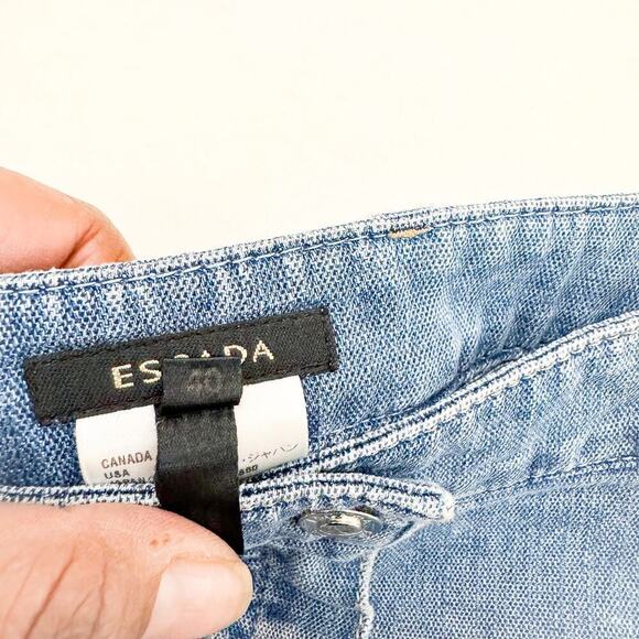 Escada Medium Wash Wide Leg Denim Jeans Vintage Wash Size 40 - Picture 8 of 9